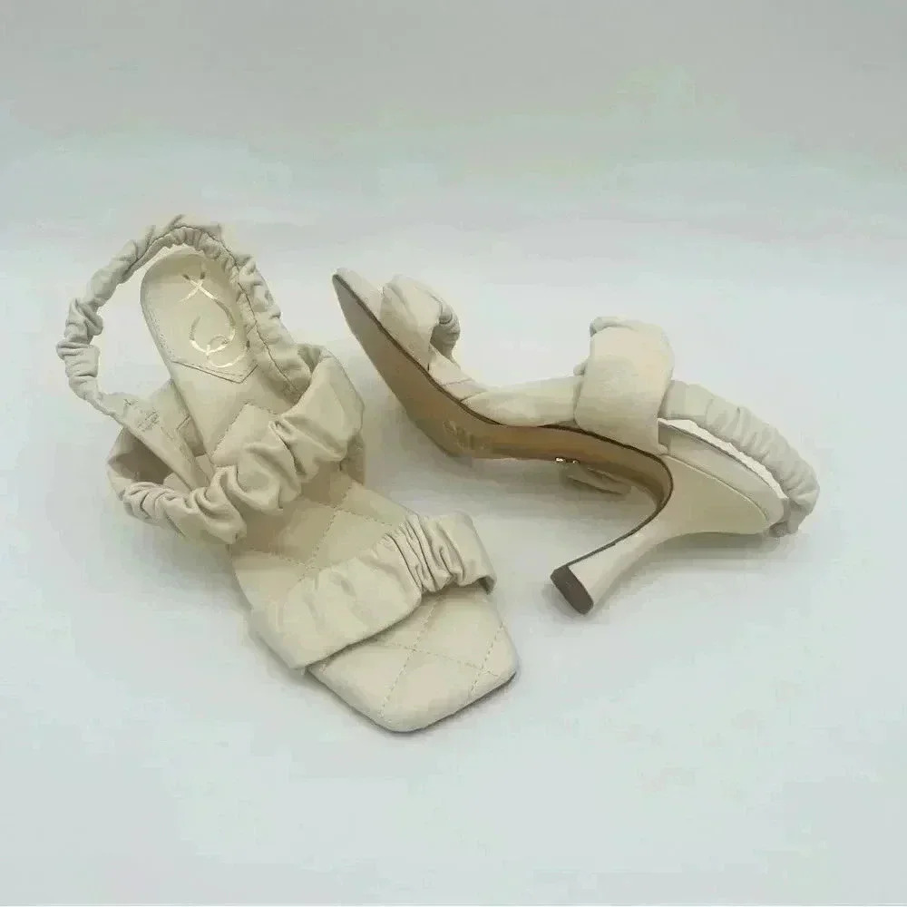 Sam Edelman Wedding Sandals | Marlena Heels | Ivory | Size 5